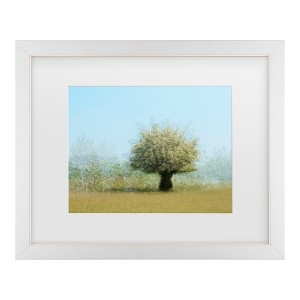 Trademark Fine Art - Katarina Holmstrom Tree With Flowers Matted Framed Art - 1 of 4