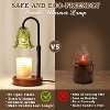 FAAYFIAN Adjustable Candle Warmer Lamp with Timer,Wood Base Metal Shade,Birthday Gifts for Women Mom - 4 of 4