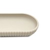 Rubberized Plastic Ribbed Accessory Tray, Beige - 3 of 4