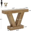 Lantine 41.3" Console Table for Entryway, Behind Couch Sofa Table with V-Shaped Legs, Living Room, Hallway, Foyer - 3 of 4