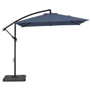 HYLEORY Beeram 96" x 96" Cantilever Umbrella with Counterweight - 1 of 4