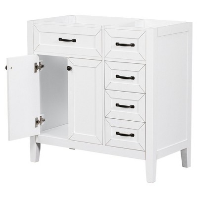 NicBex Bathroom Vanity without Sink/with Sink,Bathroom Sink Vanity with Drawers,36 inch Bathroom Sink Cabinet for Bathroom,White/Gray/Black/Blue/Green