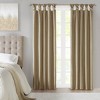 Sapphtopaz Lined Window Curtains Twist Tab Curtain Panel Privacy Assured with Total Blackout for Bedroom, Living Room - 3 of 4