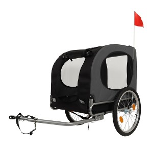 Dog Bike Trailer, Jogging Stroller - Convertible for Medium Large Dogs, 88Lbs Capacity, Waterproof, Universal Hitch for 20-29" Bikes - 1 of 4