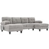 Polibi Ultra-Plush U-Shaped Chenille Sectional Sofa with Dual Chaises - 4 of 4