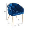CAVINAS Modern Accent Chair with Gold Metal Legs,Plush Luxury Seating for Living Room,Office - 3 of 4