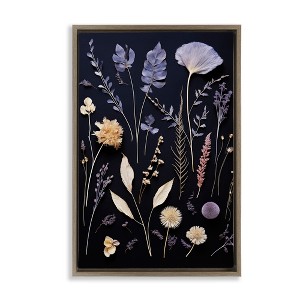 Stupell Industries Various Sprigs on Black, Brown, 17" x 25" - 1 of 4