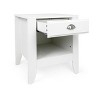 Lyngins 1 Drawer Nightstand with Open Storage Shelf,Wood End Table for Bedroom,Living Room - 4 of 4
