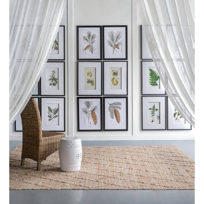 Set of 2 Black Framed Botanical Fruit Wall Art