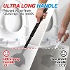 2-Pack 2-in-1 Toilet Brush and Plunger Set with Extended Handles - Essential Bathroom Cleaning Tools Combo - 3 of 4