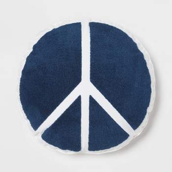 PeaceKids' Kids' Throw Pillow Navy - Pillowfort™