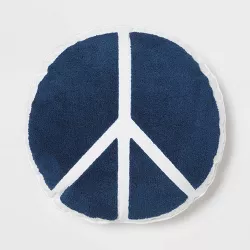 Peace Throw Pillow Navy - Pillowfort™