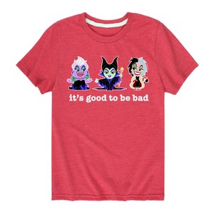 Boys' - Disney Villains - It's Good To Be Bad Short Sleeve Graphic T-Shirt - 1 of 4