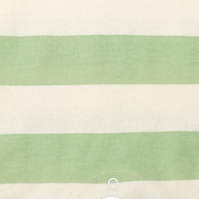 pale green / off white stripes