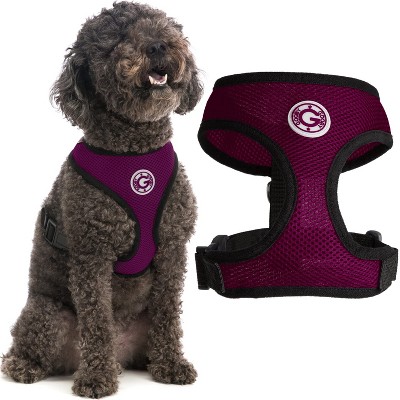 Gooby Soft Mesh Harness, Small Dog Harness with Breathable Mesh, Purple, Large