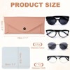 Unique Bargains PU Leather Waterproof Anti-Scratch Eyeglass Case 6.7" x 2.6" - 2 of 4