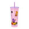 Zak Designs 23 fl oz Stainless Steel Care Bears Kendall Straw Tumbler Purple/White/Pink - 2 of 4