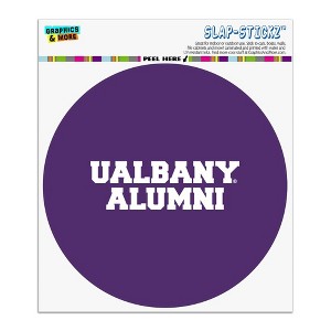 University at Albany Alumni Automotive Car Window Locker Circle Bumper Sticker - 1 of 4