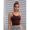INSPIRE CHIC 2 Pcs Women's Adjustable Sleeveless Tank Ribbed Spaghetti Straps Shapewears Camisoles - 4 of 4