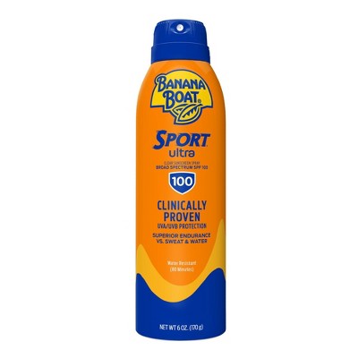 Banana Boat Ultra Sport Clear Sunscreen Spray - SPF 100 - 6oz