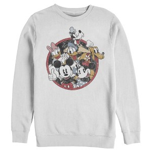 Men's Mickey & Friends Retro Group Shot Sweatshirt - 1 of 4