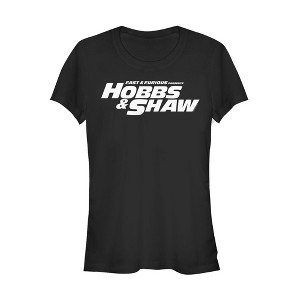 Juniors Womens Fast & Furious Hobbs & Shaw Classic Logo T-Shirt - 1 of 3