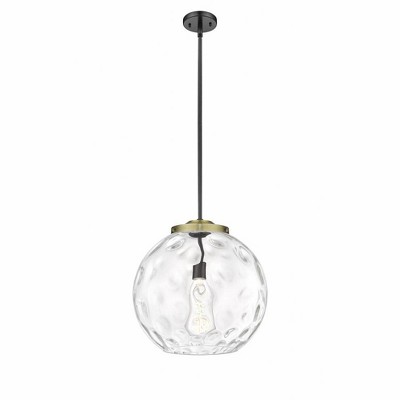 Athens Water Glass - 1 Light Pendant In Industrial Style-17.13 Inches Tall and 15.75 Inches Wide