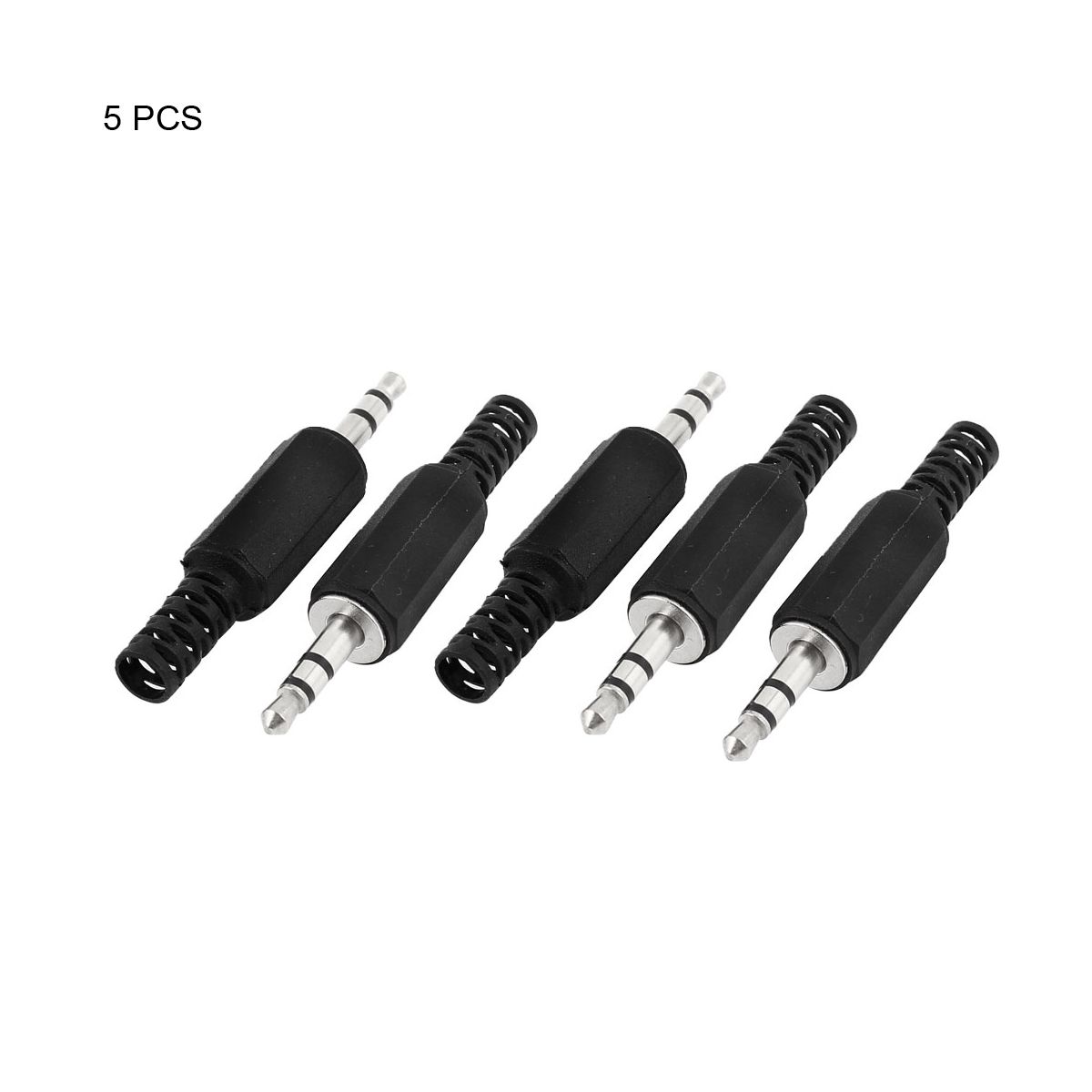 Unique Bargains Metal Plastic Audio Connector 5 x 0.9 cm 5 Pcs - thumbnail 2