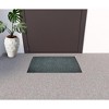 HomeRoots 16" X 27" Gray Synthetic Fiber Abstract Outdoor Door Mat - 2 of 4