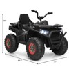 Infans 12V Kids Electric 4-Wheeler ATV Quad 2 Speeds Ride On Car w/MP3&LED Lights Black - 2 of 4