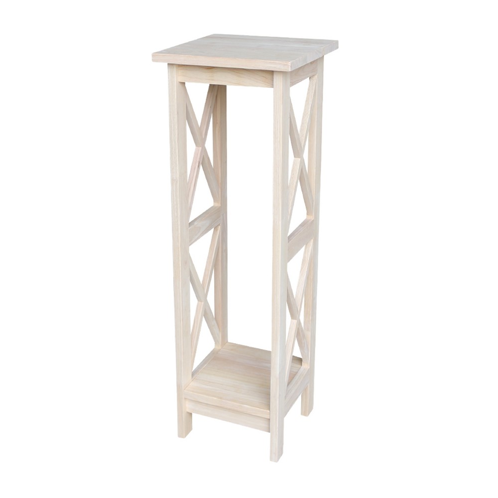 Photos - Plant Stand 36" X-Sided  Unfinished - International Concepts