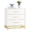 Wooden Dresser for Bedroom, Dressers & Chest of Drawers with 3 Drawer, Wood nightstand for Storage and Organization - 2 of 4