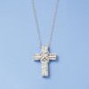 Ross-Simons 0.50 ct. t.w. Diamond Cross Pendant Necklace in Sterling Silver - 3 of 4