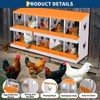 Garvee 8/10-Hole Metal Chicken Nesting Box with Perch, Roll-Away Egg Design, Wall Mount or Freestanding, Heavy-Duty Galvanized Steel - 4 of 4