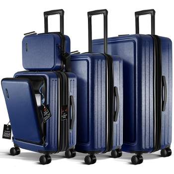 TravelArim 4 Piece Hard Shell Luggage Set with Spinner Wheels, Expandable Large Suitcases with TSA Lock