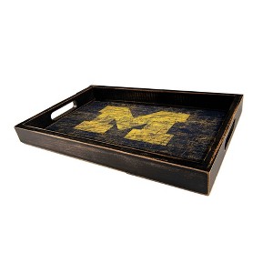NCAA Michigan Wolverines Distressed Tray - 1 of 3