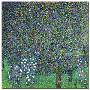 Gustav Klimt  'Roses Under the Trees, 1905' Canvas Art - 1 of 1