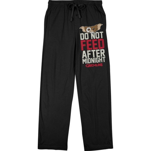 Gremlins Do Not Feed After Midnight Men's Black Sleep Pajama Pants-Small