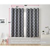 HLC.ME Arrow Printed Privacy Energy Efficient Room Darkening Grommet Window Curtain Drape Panels, Set of 2 - 3 of 4