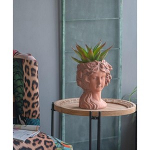 Okak Greek Style Cement Head Planter Classic Sculptural Flower Pot for Indoor & Outdoor Garden Decor,6 Different Sizes - 1 of 4
