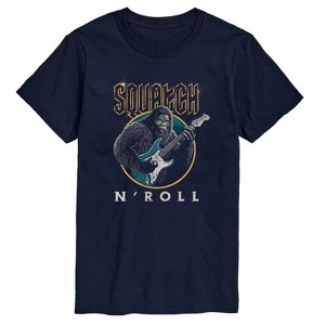 Men's - Instant Message - Squatch N Roll- Men's Short Sleeve Graphic T-Shirt Short Sleeve Graphic T-Shirt - 1 of 4