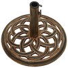 vidaXL Umbrella Base Bronze 17.3"x17.3"x12.2" Cast Iron - 4 of 4