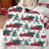 Lomsoe Christmas Throw Blanket Candy Cane Flannel Throw Blanket Super Soft Warm Bed Blanket Christmas Holiday Decor. - 4 of 4