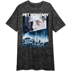 Pet Sematary Poster Art Women's Charcoal Heather Nightshirt - 1 of 2