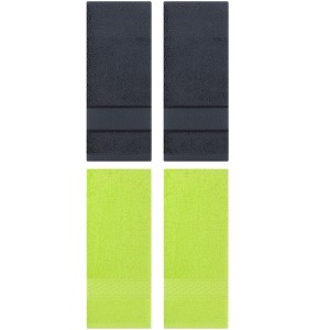 REGALWOVEN 4 Pcs Solid Textured Cotton Soft Absorbent Decorative Hand Towel - 1 of 4