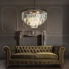 ALOADECOR 8-Lights Modern  4-Tier Round Crystal Fringe Chandelier - 2 of 4