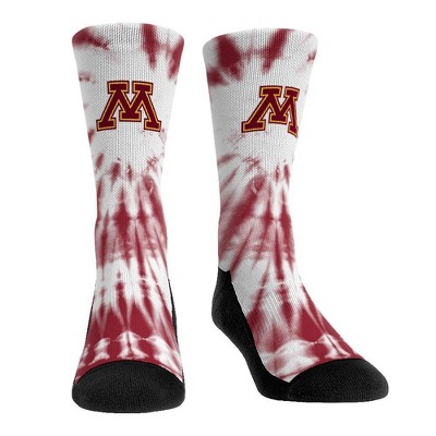 NCAA Minnesota Golden Gophers Adult Tie Dye Socks - L/XL