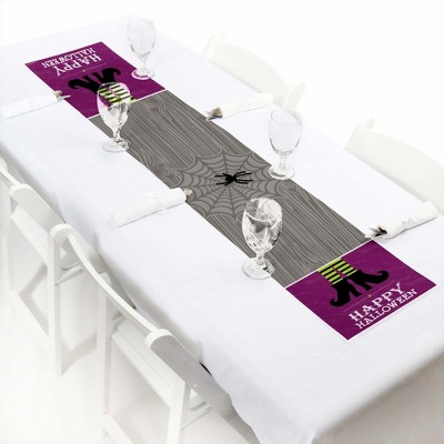 Big Dot of Happiness Happy Halloween - Petite Witch Party Paper Table Runner - 12 x 60 inches