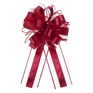 Unique Bargains Large Pull Bow Metallic Gift Wrapping Ribbon for Wedding 12 Pcs - 1 of 4