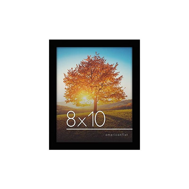 Americanflat Picture Frame with tempered shatter-resistant glass - Wall Mounted Horizontal and Vertical Formats, 1 of 10